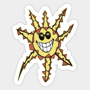 Sun Geometric Design Sticker